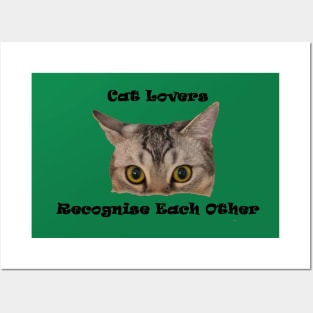 Cat lovers recognize each other Design Posters and Art